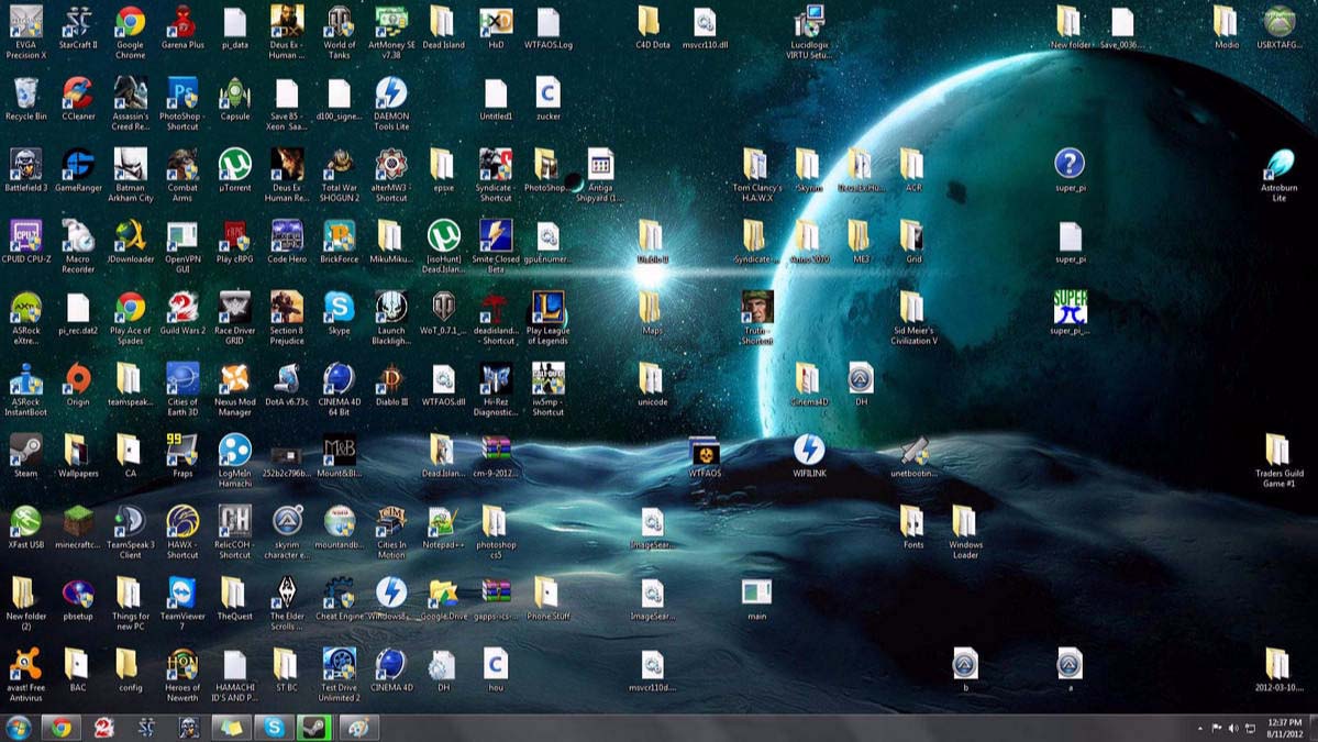 Desktop Before